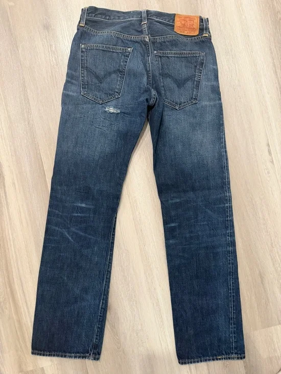 Levi’s 501 XX Men’s Jeans W31 L32 Dark Wash Button Fly Straight Leg Denim - Picture 9 of 12